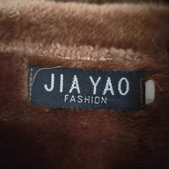 Gorgeous Early 2000s Boho-Chic Faux Suede & Faux Fur Jacket - Picture 5 of 7